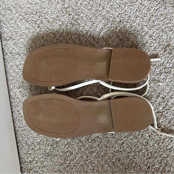 Joie Vida Ecru Cream Strappy Leather Sandals Women's Size 9 NWOT - Picture 7 of 7